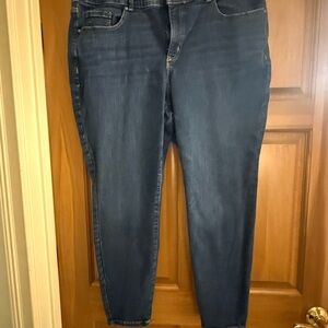 Lane Bryant Dark Blue Skinny Jeans